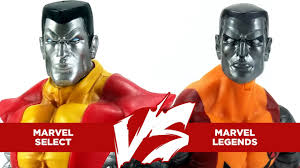 Versus 22 Marvel Select Colossus Vs Marvel Legends 2017 Colossus Youtube