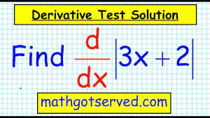 Notice that the restriction in the domain divides the absolute value function into two halves. Calculus Calc 7 Derivative Of Absolute Value Functions Mathgotserved How To Fast Easy Trick Youtube