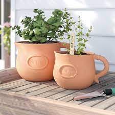Maybe you would like to learn more about one of these? August Grove Mehrab Milk Jug Badged 2 Piece Terracotta Pot Planter Set Reviews Wayfair