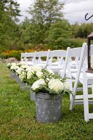 Lining The Aisles Milk Cans With Flowers Outdoor Wedding Decorations Wedding Aisle Outdoor Outdoor Wedding Ceremony