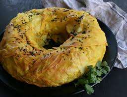 Its crisp texture makes a great contrast to the soft, creamy filling. A Filo Or Phyllo Pastry Pie Here S The Dish