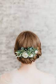 Beautiful Handmade Hair Piece With Ratification Flowers Delicate Hair Comb With White Roses And Gr Floral Headpiece Wedding Floral Hair Combs Flower Headpiece