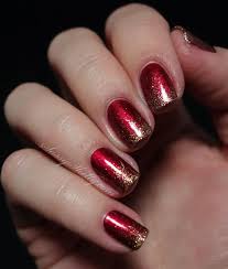 Ombre Black And Red Glitter Nails Sassy Shelly Nail Nails Nailart Holiday Nails Easy Holiday Nails Glitter Manicure