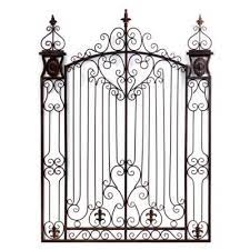 Bronze Garden Gate Metal Wall Art Metal Wall Art Outdoor Wall Art Metal Walls