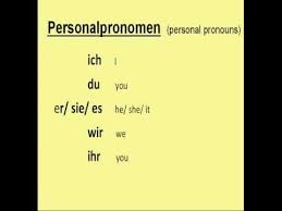 Learn German 1 The German Personal Pronouns