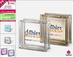 Decorative Glass Block Photoshop Sticker Mockup Close Up Left Right Block Png Transparent Solid Glass Block Scene Creator Gb 0 Decorative Glass Blocks Mockup Free Psd Free Psd Mockups Templates