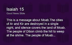 Isaiah 15 Gnb - Good News Bible - Biblics