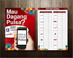 Menjadi agen pulsa atau master dealer pulsa bukanlah hal yang sulit, semua orang bisa menjadi agen pulsa. Sribu Desain Flyer Brosur Desain Flyer Untuk Daftar Harga