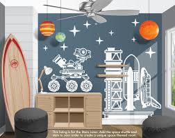 Decorate your laptops, water bottles, notebooks and windows. Space Mars Rover Vinyl Wall Decal Boy Girl Bedroom Nursery Playroom Wall Decal Nasa Wall Deca Space Themed Bedroom Space Themed Room Playroom Wall Decals