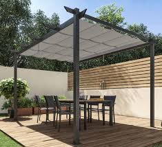 Toile pour pergola leroy merlin. Pergola Autoportante Omega Aluminium Gris Anthracite 8 31 M Leroy Merlin