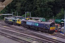 Freightliner Class66 In Ipswich Diesel Locomotive Electric Train British Rail