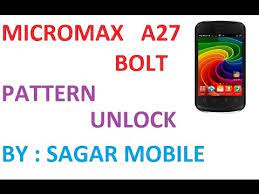 Then, draw a new unlock pattern or pin or type password, then tap continue. Download Micromax A27 Bolt Pattern Unlck 3gp Mp4 Codedwap
