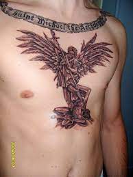 If you are model or someone with a great passion for tattoos then you should go for the archangel tattoo. Saint Michael The Archangel Tattoo Archangel Tattoo St Michael Tattoo Tattoos