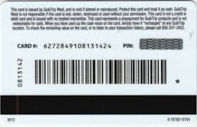 Maybe you would like to learn more about one of these? Gift Card Pub Quik Trip United States Of America Quiktrip Col Us Qt 006 0512