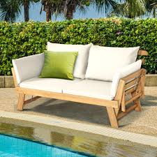 We did not find results for: Patio Chairs Topbuy Outdoor Folding Daybed Patio Acacia Wood Convertible Couch Sofa Bed Home Garden