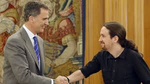 Resultado de imagen de Fotos de Pablo Iglesias y el Rey