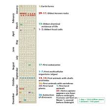 Visualization Of Evolutionary Time Relative To One Calendar Year Imgur History Of Earth Science Science Infographics