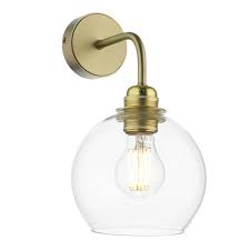 Shop wayfair for all the best clear & glass shade floor lamps. David Hunt Lighting Single Wall Light Butter Brass Clear Glass Shade