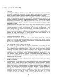 Principalul factor al tratamentului este dieta, regim de crutare gastrica; Ulcerul Gastric Si Duodenal Studocu