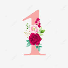 Oro Rosa Numero 1 Con Ramo Logo Flor Boda Png Y Vector Para Descargar Gratis Pngtree Gold Foil Balloons Rose Background Gold Art