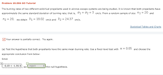 Solved Problem 10 006 Go Tutorial The Burning Rates Of Tw