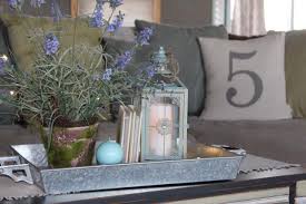 Table tray decor is a hot topic right now, since trays have become the new it accessories in homes. Spring Vignette Galvanized Tray Coffee Table Photo By Martha Knake Coffee Table Decor Tray Galvanized Tray Decor Galvanized Tray