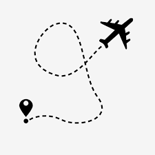 Air Plane Flight Route With Start Point And Dash Line Trace Plane Airplane Line Png Transparent Clipart Image And Psd File For Free Download In 2020 Airplane Tattoos Plane Icon Art