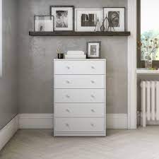 What i liked is that the color on the website did match the actual color if you find that your bedroom is on the smaller side, opt for a tall dresser that gives you all the storage you need even my tall husband thought it was comfortable. Tvilum Studio 5 Drawer Dresser White Walmart Com Walmart Com