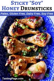 I came up with this gluten free recipe to try and these really are the best honey bbq chicken wings out there. Sticky Soy Honey Chicken Drumsticks Paleo Gluten Free Soy Free Tasting Page