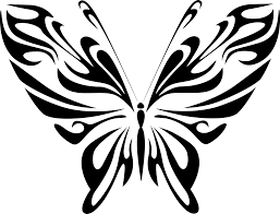 Abstract Animal Black Butterfly Png Picpng
