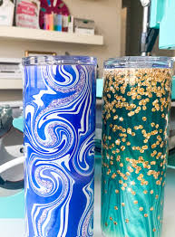 I Have Been Experimenting With Sublimation Tumblers Accented With Glitter  Followed By A Layer Of Epoxy. I Noticed After Spraying With Matte Clear  Spray Paint To Seal My Glitter The Black Sublimation