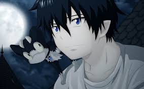 Kaname tosen is characterized with dark brown skin and braids. Hd Wallpaper Rin Okumura Ao No Exorcist Cartoon Characters Hd W Black Haired Boy Anime Characeter Wallpaper Flare