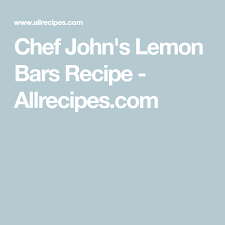 Chef John S Lemon Bars Recipe Lemon Bars Lemon Bars Recipe Bars Recipes