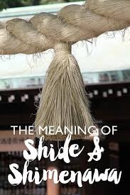 The Meaning Of Shide Shimenawa Found In Japan Travel Japan Meijijingu Symbolism Shide Shimenawa Sacredro Japanese Shrine Culture Travel Japan Travel