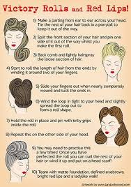 1940s Victory Rolls And Red Lips Illustration By Lara Lockwood Hair Rockabilly Hair 1940s Hairstyles Hair Styles