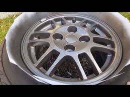 How To Paint Your Car Wheels Duplicolor Wheel Paint Youtube