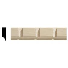 Alder, cherry, red oak, hard maple, paint gradeheight: Ornamental Mouldings 27 32 In X 2 1 8 In Red Oak Dentil Chair Rail Moulding 710oak The Home Depot