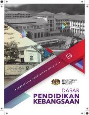Sehubungan itu, kementerian pendidikan malaysia, telah mewujudkan satu program sekolah model khas komprehensif 9 (k9). Dasar Pendidikan Negara Pdf Maklumat Tentang Buku Cetakan Pertama 2017 U00a9 Kementerian Pendidikan Malaysia 2017 Semua Hak Cipta Terpelihara Semua Course Hero