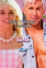 barbie and ken last minute halloween costume  #halloweencostume#halloweencostumes#halloweenideas#halloweeninspo
