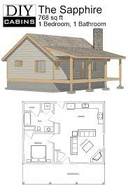Cabin plans can be used for vacation plans or your primary residence. The Sapphire Cabin Small House Plans Tiny House Floor Plans Small Cabin Plans