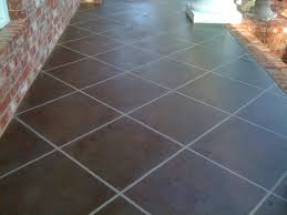Concrete Porch Painted To Look Like Tile Paint Concrete Patio Patio Flooring Concrete Patio