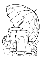 Semsiye Sonbahar Boyama Sayfasi Okuloncesitr Preschool Boyama Sayfalari Semsiye Sanat