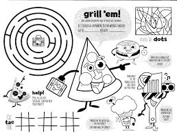 Click here for all online coloring pages. Hy Vee Market Grille Children S Menus Lauren Grabau