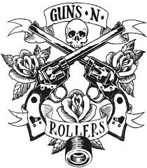 Gnr Gnr Gnr Guns And Roses Metallica Logo Coloring Books