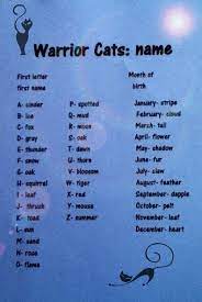 There are nearly 40 types of wild cats on the planet, and each one has a unique scientific name. What Is Your Warrior Cat Name Warrior Cats Warrior Cat Names Warrior Cats Books