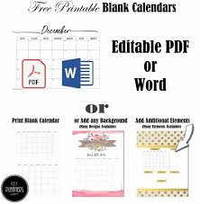 Add your notes, official holidays before you print. Free Blank Calendar Templates Word Excel Pdf For Any Month