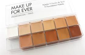 make up for ever foundation palette