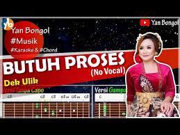 Karaoke Dek Ulik Butuh Proses Lirik Chord Gitar Youtube