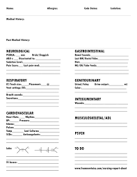 Download fill and print for. Nursing Report Sheet From New To Icu