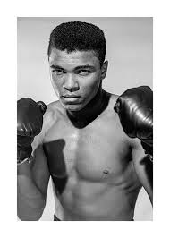 Cm, birth, haarfarbe, augenfarbe, nationalität. Muhammad Ali Poster Retrato Do Boxer Muhammad Ali Desenio Pt